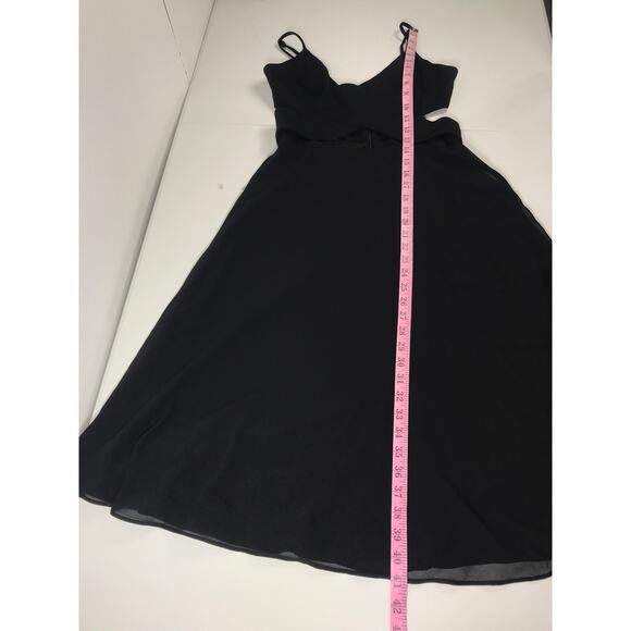 Dress The Population Women's M Abigail Cut Out Black Dress Sophisticated Formal - Picture 10 of 10